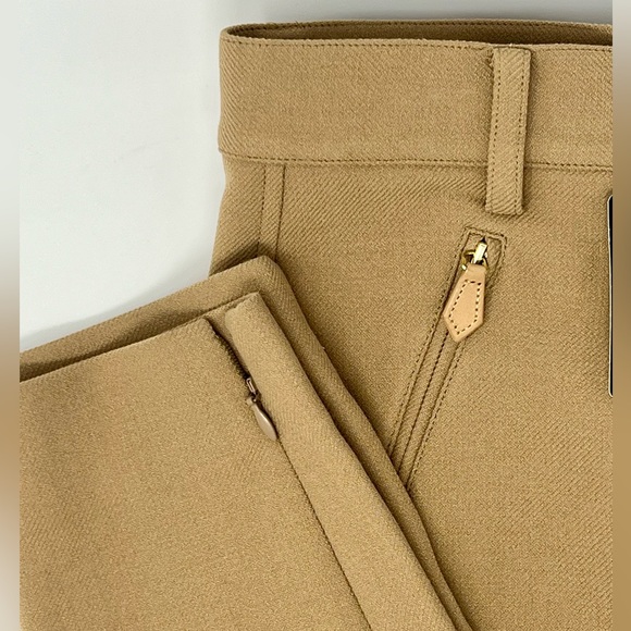 NWT - ST. JOHN camel pants - size 4 - Picture 2 of 5